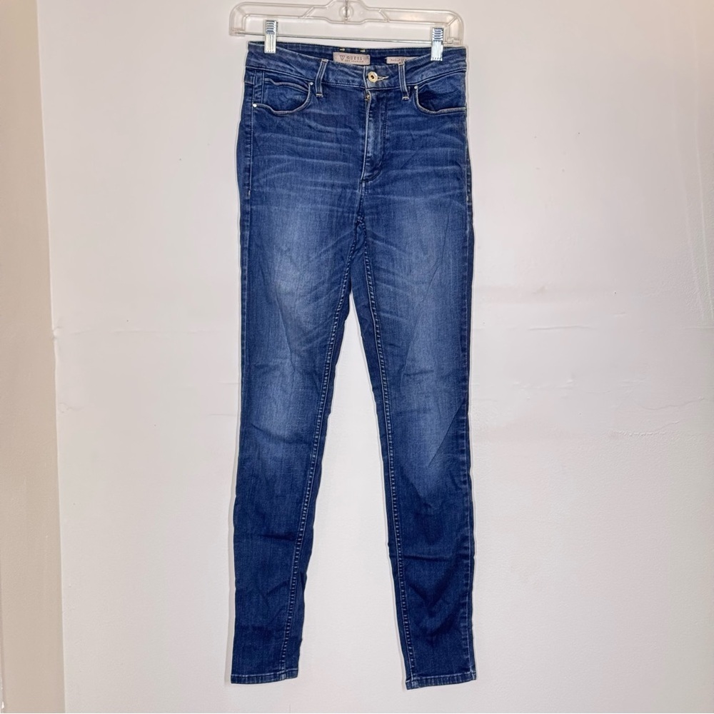 GUESS | Luxe skinny blue jeans with stretch low to mid rise size 26